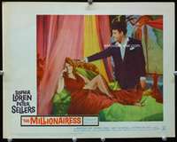 s525 MILLIONAIRESS movie lobby card #7 '60 Sophia Loren, Peter Sellers