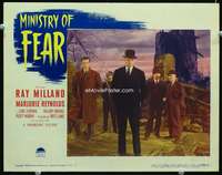 s526 MINISTRY OF FEAR movie lobby card #8 '44 Fritz Lang, Ray Milland