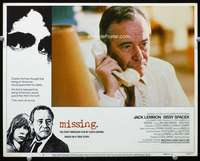 s529 MISSING movie lobby card #8 '82 Jack Lemmon close up on phone!