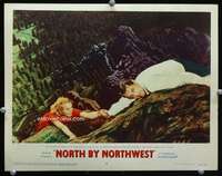 s556 NORTH BY NORTHWEST movie lobby card #6 '59 climbing Mt. Rushmore!