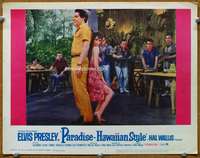 s581 PARADISE HAWAIIAN STYLE movie lobby card #3 '66 Elvis Presley