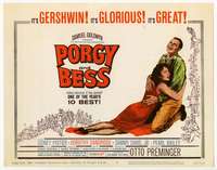 s125 PORGY & BESS movie title lobby card '59 Sidney Poitier, Dandridge