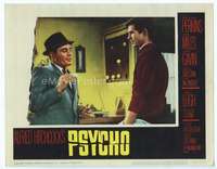 s015 PSYCHO movie lobby card #2 '60 Balsam, Perkins, Hitchcock