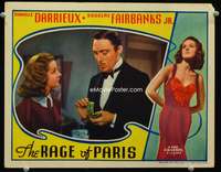 s620 RAGE OF PARIS movie lobby card '38 Danielle Darrieux, Mischa Auer
