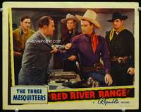 s631 RED RIVER RANGE movie lobby card '38 great John Wayne close up!