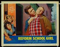 s632 REFORM SCHOOL GIRL movie lobby card #1 '57 real bad Ed Byrnes!