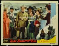 s637 RIDE TENDERFOOT RIDE movie lobby card R40s Gene Autry by plane!