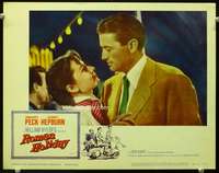 s653 ROMAN HOLIDAY movie lobby card #2 R60 Audrey Hepburn, Greg Peck
