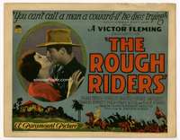 s132 ROUGH RIDERS movie title lobby card '27 Teddy Roosevelt, Mary Astor