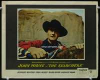 s017 SEARCHERS movie lobby card #4 '56 best John Wayne close up!