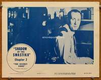 s672 SECRET CODE Chap 2 movie lobby card R53 Paul Kelley, WWII serial
