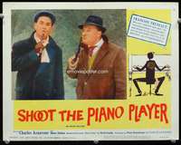 s685 SHOOT THE PIANO PLAYER movie lobby card #3 '60 Francois Truffaut
