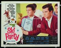 s694 SKI PARTY movie lobby card #2 '65 Frankie Avalon, Dwayne Hickman