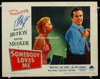 s701 SOMEBODY LOVES ME signed movie lobby card #3 '52 Betty Hutton!