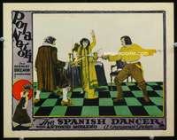 s709 SPANISH DANCER movie lobby card '23 Pola Negri, Antonio Moreno