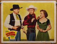 s712 SPOILERS OF THE PLAINS movie lobby card #4 '51 Roy Rogers trapped
