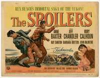s148 SPOILERS movie title lobby card '56 Anne Baxter, Chandler, Calhoun