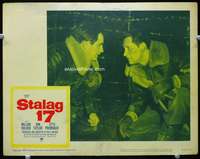 s714 STALAG 17 movie lobby card #3 R59 William Holden, Don Taylor
