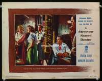 s727 STREETCAR NAMED DESIRE movie lobby card #6 '51 Brando, Leigh