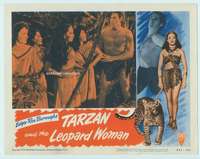 s743 TARZAN & THE LEOPARD WOMAN movie lobby card #4 R50 Weissmuller