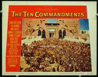s748 TEN COMMANDMENTS movie lobby card '56 Cecil B. DeMille epic!