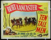 s749 TEN TALL MEN movie lobby card #6 '51 Burt Lancaster, Gilbert Roland