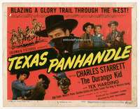s152 TEXAS PANHANDLE movie title lobby card '45 Starrett as the Durango Kid!