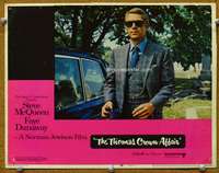 s761 THOMAS CROWN AFFAIR movie lobby card #6 '68 Steve McQueen c/u!