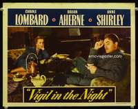 s775 VIGIL IN THE NIGHT movie lobby card '40 Carole Lombard, Aherne