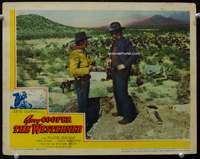 s781 WESTERNER movie lobby card '40 Gary Cooper, Walter Brennan