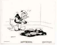 t069 DONALD'S TIRE TROUBLE 8x10.25 movie still '43 Disney cartoon!