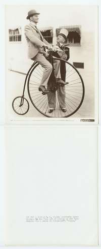 t227 POPPY 8x10 movie still '36 W.C. Fields & old-time bicycle!