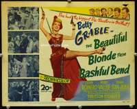 v031 BEAUTIFUL BLONDE FROM BASHFUL BEND movie title lobby card '49 Grable