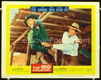 v234 BIG COUNTRY movie lobby card #4 '58 Gregory Peck, Chuck Connors