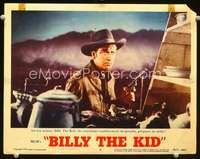 v238 BILLY THE KID movie lobby card #6 R55 Robert Taylor close up!