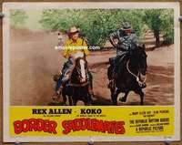 v248 BORDER SADDLEMATES movie lobby card #5 '52 Rex Allen rides Koko!
