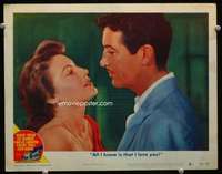 v254 BRIBE movie lobby card #5 '49 Robert Taylor & Ava Gardner c/u!