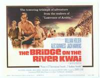 v038 BRIDGE ON THE RIVER KWAI movie title lobby card R63 William Holden