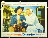 v267 CALAMITY JANE movie lobby card #6 '53 Doris Day & Keel close up!