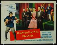 v274 CARNIVAL ROCK movie lobby card #1 '57 The Platters performing!