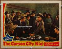 v276 CARSON CITY KID movie lobby card '40 Beery stops poker cheat!