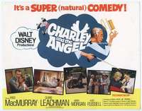 v041 CHARLEY & THE ANGEL movie title lobby card '73 Walt Disney, MacMurray