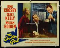 v308 COUNTRY GIRL movie lobby card #1 '54 Grace Kelly, Crosby, Holden