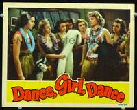 v327 DANCE GIRL DANCE movie lobby card '40Maureen O'Hara,Lucille Ball