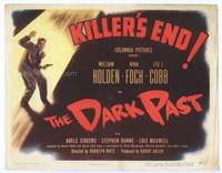 v049 DARK PAST movie title lobby card '49 cool film noir artwork & design!