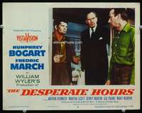 v343 DESPERATE HOURS movie lobby card #6 '55 Humphrey Bogart, March