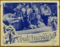 v354 DON'T FENCE ME IN movie lobby card R54 Rogers & Gabby in casket!