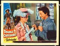 v356 DOUBLE CROSSBONES movie lobby card #3 '51 Donald O'Connor c/u!