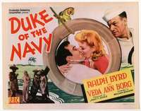 v057 DUKE OF THE NAVY movie title lobby card '42 Ralph Byrd, Veda Ann Borg