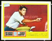 v369 ELMER GANTRY movie lobby card #5 '60 best Burt Lancaster c/u!